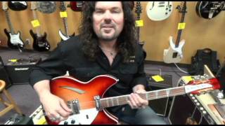 Northwest Guitars Michael Bloodgood demonstrates Rickenbacker 36012 c63 [upl. by Aikimat25]