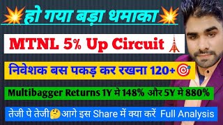 Mtnl share latest news🔥10Y Agreement MTNL with BSNL💥mtnl share price today mtnl [upl. by Yatnoed]