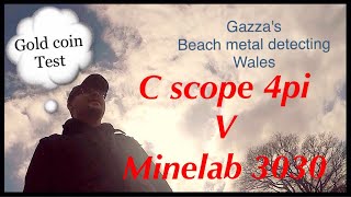 Gold coin test c scope 4pi v minelab 3030 [upl. by Thain]