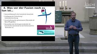 Gottesdienst am 1711 2024 mit Pfarrer Stricker mit anschl Gemeindeversammlung zur Fusion mit Pfl [upl. by Haek987]