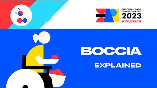 Boccia explained  EUROPEAN PARA CHAMPIONSHIPS 2023 [upl. by Tybie]