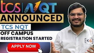 TCS Off Campus Mega Hiring  TCS NQT Announced  TCS NQT Registration  TCS Hiring  TCS Exam Date [upl. by Zebedee]