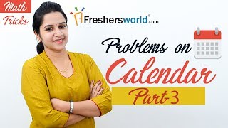 Aptitude Made Easy  Problems on Calendar 3 Basics and Methods Shortcuts Time and Date [upl. by Veta]