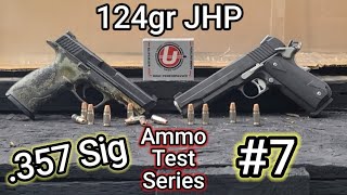 357 Sig Ammo Testing Series 7 UNDERWOOD 124gr JHP  5quot AND 425quot Barrels  AccuracyGel [upl. by Nnylyma]