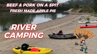 A simple overnight beach river wild camp  Shoalhaven River NSW [upl. by Haorbed]