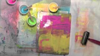 Using fabric on the Gelli Plate with Carolyn Dube [upl. by Cavallaro]