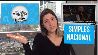 O que é Simples Nacional  JurídiO quê [upl. by Sitra]