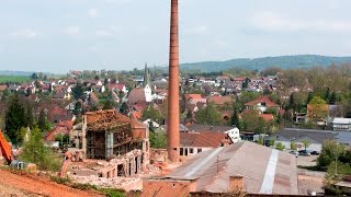 Old Pottery Demolition  Abbruch Tonwarenfabrik Rombold Weissach i Tal 03052016 [upl. by Onitnas]