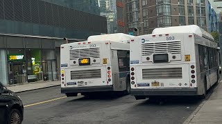 MTA Bus Co 2011 NFI C40LF 233 on the Q66 to Flushing at 28 StQueens Plaza S [upl. by Ahsinrev]