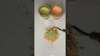 Mixing powder colours very satisfying colourmixing [upl. by Elpmid]