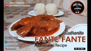 Authentic Fante Fante  GHANAIAN RED FISH STEW  NTITII  FISHERMEN STEW [upl. by Ellard357]