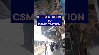 Kurla Station Platform no6 CSMT Fast Trainkurlastation mumbailocal mumbailifeline csmt [upl. by Claud74]