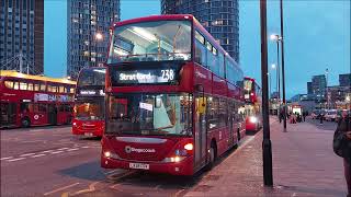 STAGECOACH SCANIAS WITHDRAWN  Journey On London Bus Route 97 and 238  15001 LX58CDV [upl. by Valer]