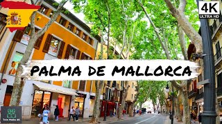 🇪🇸 PALMA DE MALLORCA  SPAIN  4K  WITH SUBTITLES  A walking tour through Mallorcas capital [upl. by Gabbi60]