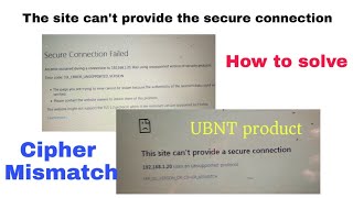 How to Solve The Site Cant Provide a Secure Connection Problem in NS Loco M5  Unsupporte Protocol [upl. by Lanrev397]