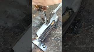 stick welding in stainless steel shorts [upl. by Godiva]