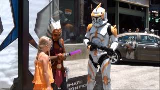 Star Wars Weekends Characters Featuring Darth Vader Talking Stormtroopers Ahsoka Tano and more [upl. by Nillor182]