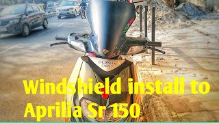 Install windshield Aprilia Sr 150 [upl. by Philomena]