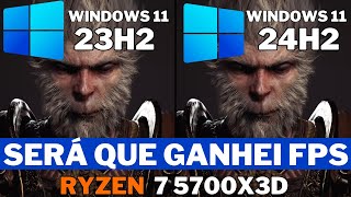 Windows 11 23H2 vs Windows 11 24H2 no Ryzen 7 5700X3D [upl. by Stan]