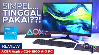 Cocok buat yang gak mau repot  Acer Aspire C241800 AIO PC Review Indonesia [upl. by Ecertap967]