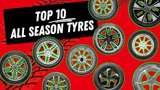 Our Top 10 Recommended ALL SEASON Tyres  The Best Tyres Regardless Of The Weather [upl. by Akemehc]