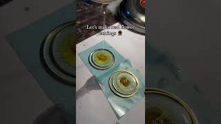 how to make resin earrings explorepage resinart necklace jewelry smallbusinessowner [upl. by Hannahsohs]