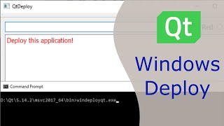 How to Deploy a Qt Widgets Applications on Windows [upl. by Doerrer]