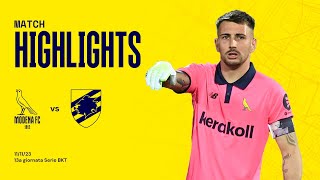 Highlights Serie BKT Modena  Sampdoria 02 [upl. by Dnalyar940]