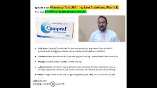 CAMPRAL® acamprosate calcium abstinence from alcohol [upl. by Yrahca]