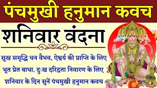 पंचमुखी हनुमान कवच Panchmukhi Hanuman Kavach सुख शांति धन वैभव प्राप्ति के लिए शनिवार को सुनें [upl. by Icam827]