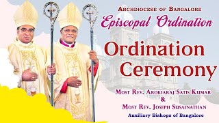 Ordination Ceremony  Auxiliary Bishops Arokiaraj Satis Kumar amp Joseph Susainathan [upl. by Efren]