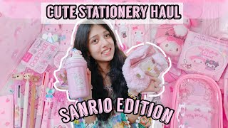 Huge Cutest Stationery Haul Sanrio Stationery In IndiaSaanvis wonderland [upl. by Yasui897]