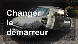 Remplacer un démarreur  Renault Clio 2 [upl. by Soisatsana]