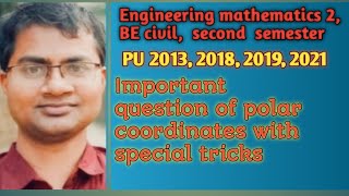 Engineering mathematics 2 polar coordinates EccentricityEquation of directrix BE Civil2nd sem [upl. by Phelgen]