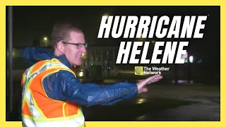 Stormhunter Experiences The Extreme Winds Of Hurricane Helene [upl. by Hulburt]