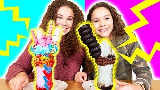 Haschak Sister vs Haschak Sister ULTIMATE Milkshake Challenge [upl. by Atinnor89]