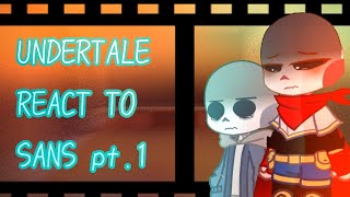 Undertale reacts to Sans pt1 angst notcanon [upl. by Silbahc]