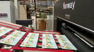 Hanway Corrugated Carton Digital Printer Singlepass Glory2504 [upl. by Chaing]