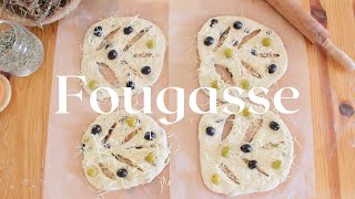 Provençal Olive Fougasse Recipe Rustic French Fougasse Bread Easy Recipe [upl. by Oirelav70]