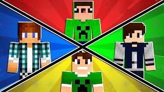 BATALHA DAS CORES COM YOUTUBERS NO MINECRAFT [upl. by Purpura970]