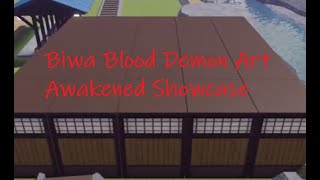 Biwa Demon Art Awakened Showcase Slayer Tycoon [upl. by Nesilla]