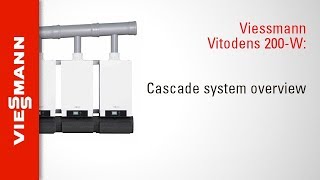 Viessmann Vitodens 200W boiler cascade system product overview [upl. by Adnilram390]