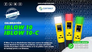 Alcoholímetro iBlow 10  iBlow 10C  Calibración [upl. by Madigan]