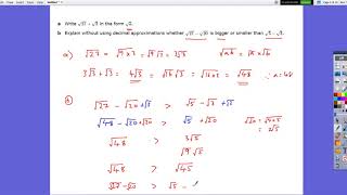 A level Maths Surds exam style questions [upl. by Spieler]