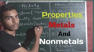 PROPERTIES OF METALS AND NONMETALS metals nonmetals class 10th cbse chemistry [upl. by Aeresed]