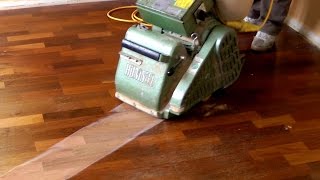 Sanding and Refinishing Hardwood Floors step by step [upl. by Vachil779]