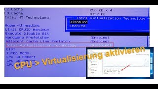 CPU Virtualisierung VT aktivieren [upl. by Rafaj896]