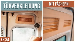 Türverkleidung mit Staufächern für den DIY Busausbau selbst bauen  Vom Kasten zum Camper  EP 34 [upl. by Mathis]