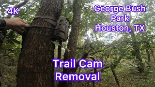 Trail cam removal in George Bush Park Houston September 4 2024 [upl. by Clayton]