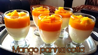 Resep panna cotta mango panna cotta [upl. by Marcel]